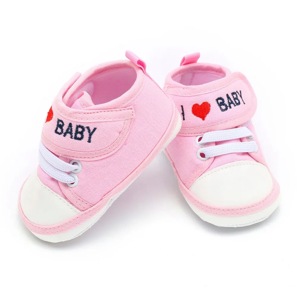 

MUQGEW Newborn Baby Autumn Shoe Toddler Boy Girls Letter Heart Anti-slip Soft Sole Casual Shoes Infant First Walking Shoes #YL