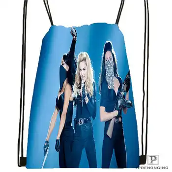 

Custom madonna-on-stage- Drawstring Backpack Bag Cute Daypack Kids Satchel (Black Back) 31x40cm#2018612-01-17