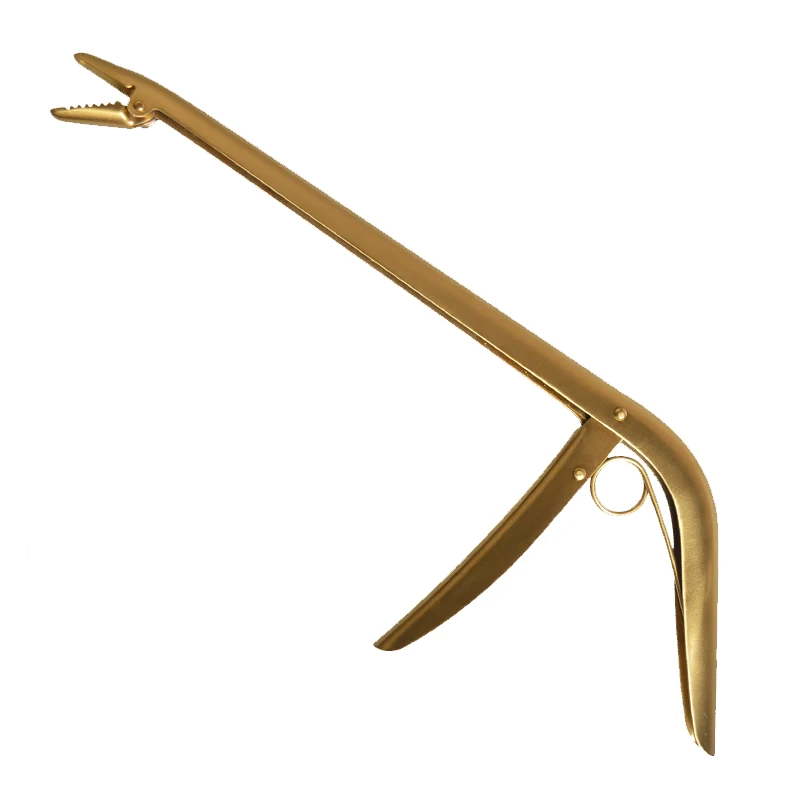

Hot sale New design 28.5CM 110G Stainless Steel fishing lip grip fishing tool with stainless steel handle