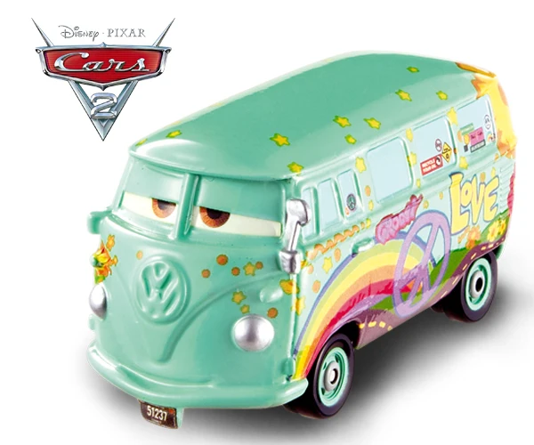 Pixar Cars 2 juguetes Dexter Wheel Well Motel Series Fillmore Toy Car 1