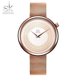 SHENKE Luxury Women Watches Rose Gold Fish Pattern Casual Fashion Dress Female Wristwatches Stylish Lady Clocks Waterproof SHENKE Luxury Women Watches Rose Gold Fish Pattern Casual Fashion Dress Female Wristwatches Stylish Lady Clocks Waterproof