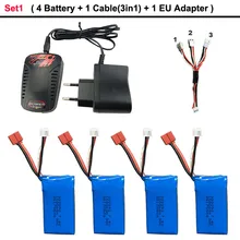 高品質 7.4 V 1500 mAh 2 2-6s リポバッテリー WLtoys A959-B A969-B A979-B K929B RC 砂漠トラック車スペアパーツのアップグレード充電器(China)