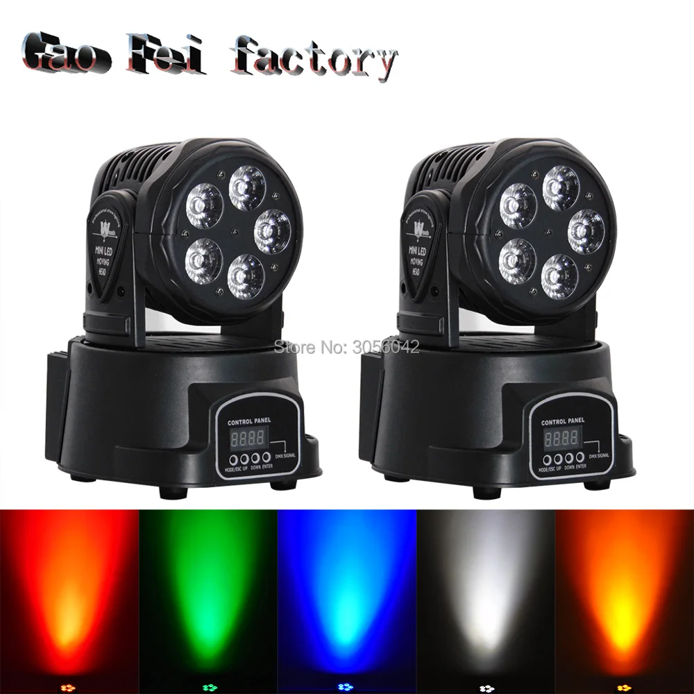 

2pcs/lot 5*15W LED LED RGBWA+UV 6in1 moving head light / wash light / DMX control stage lighting DJ equipment