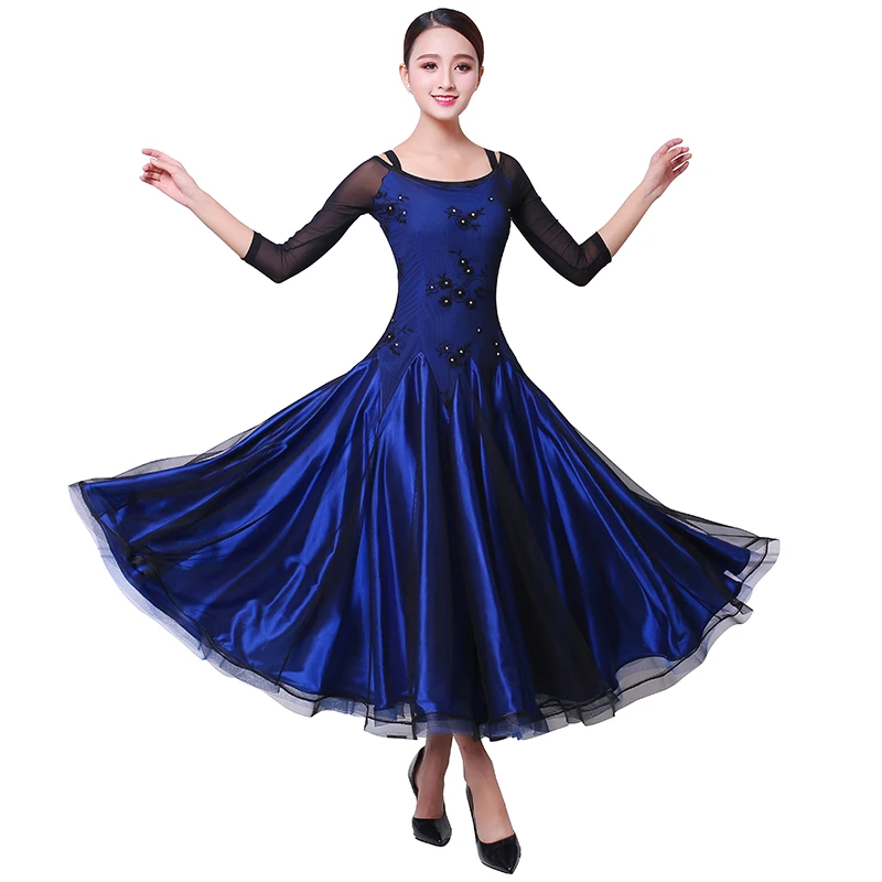 

Ballroom Dance Dress Competition Costumes Dresses Standard Dance Dress For Women PerformanceDancewears S M L XL
