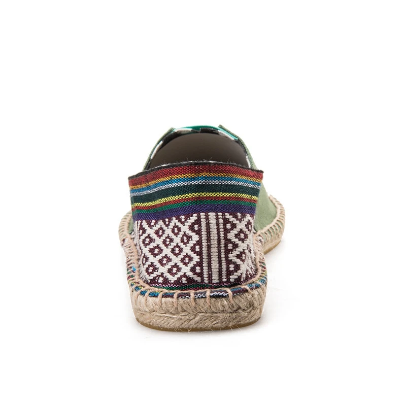 HANSCHIC 2017 New Arrival Green Retro Comfortable Simple Design Ladies Womens Casual Espadrilles Shoes for Female Unisex 101410 (6)