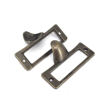 

Antique Label Frame Card Holder 55mm Drawer Plan Chest Cupboard filing cabinet label card frame insert Holder finger pull handle