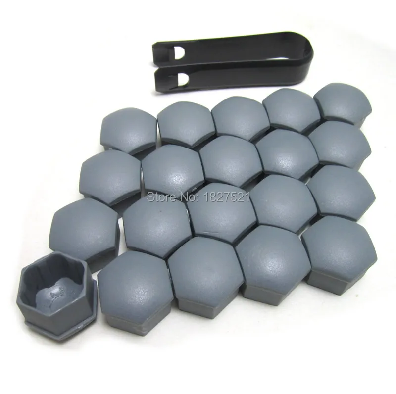 20pcs Wheel Lug Nuts Center Cover Caps 321601173A + Removal Tool For