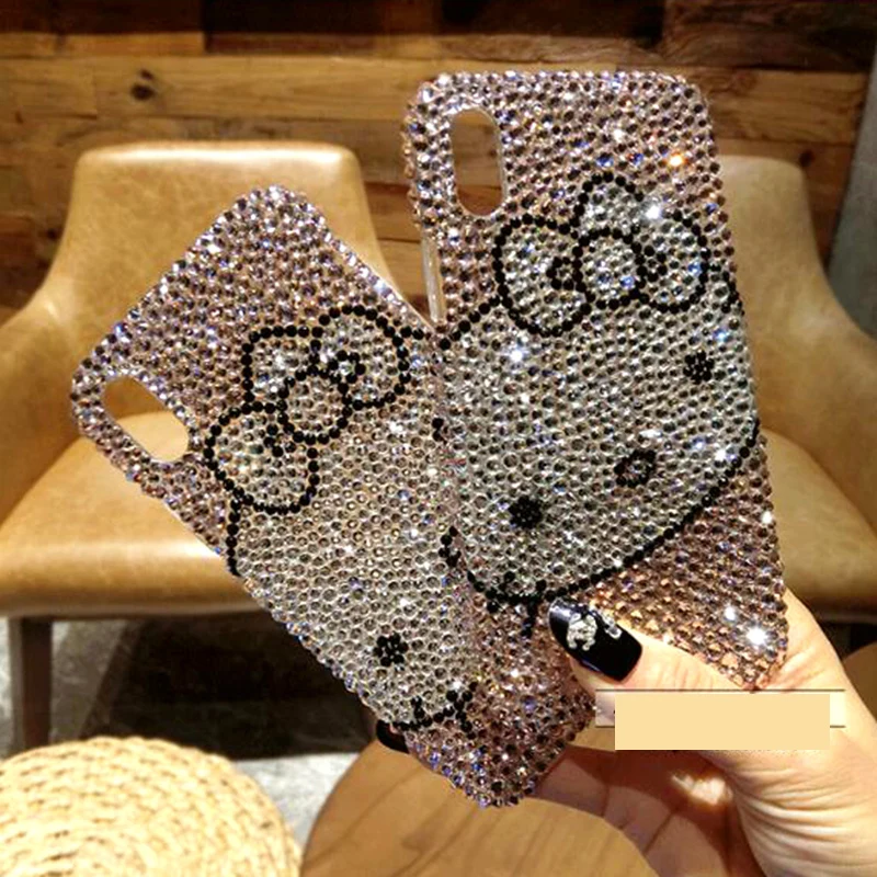 For Nokia 3 5 6 8 9 2018 Hello kitty Full Rhinestone Case Diamond cove |