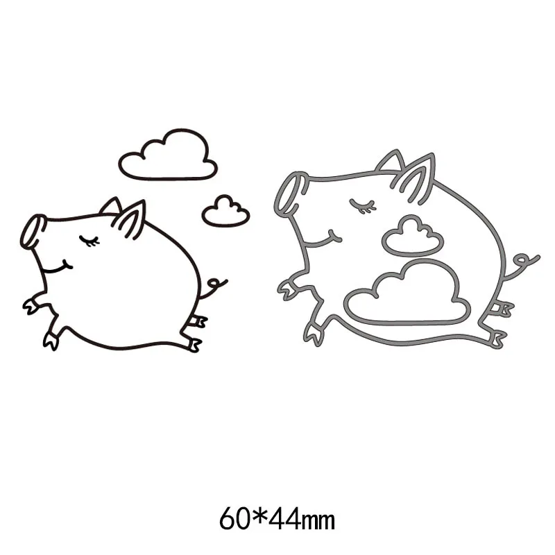 

new cartoon pigs Stencil Metal Cutting Dies Cut Practice Hands-on DIY Scrapbooking Album Craft dies photo album