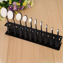 10 Grids Toothbrush Oval Makeup Brushes Display Holder Stand Storage Boxes Organizer Brush Showing Rack 2016 Cost-effective