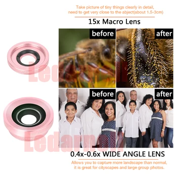 

Universal LED Selfie Flash Light Clip-on Portable Rechargeable Flash Led Light with 3 in 1 fisheye wide macro lens