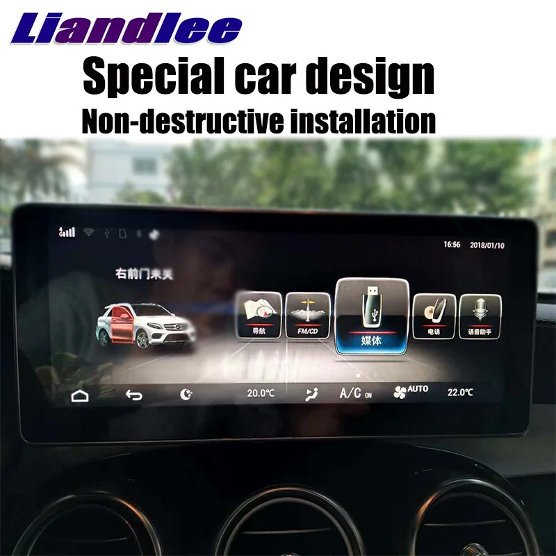 Best For Mercedes Benz MB GLC Class X253 C253 2015~2018 Liislee Navi Car Multimedia Player CarPlay Adapter Radio GPS Navigation 4