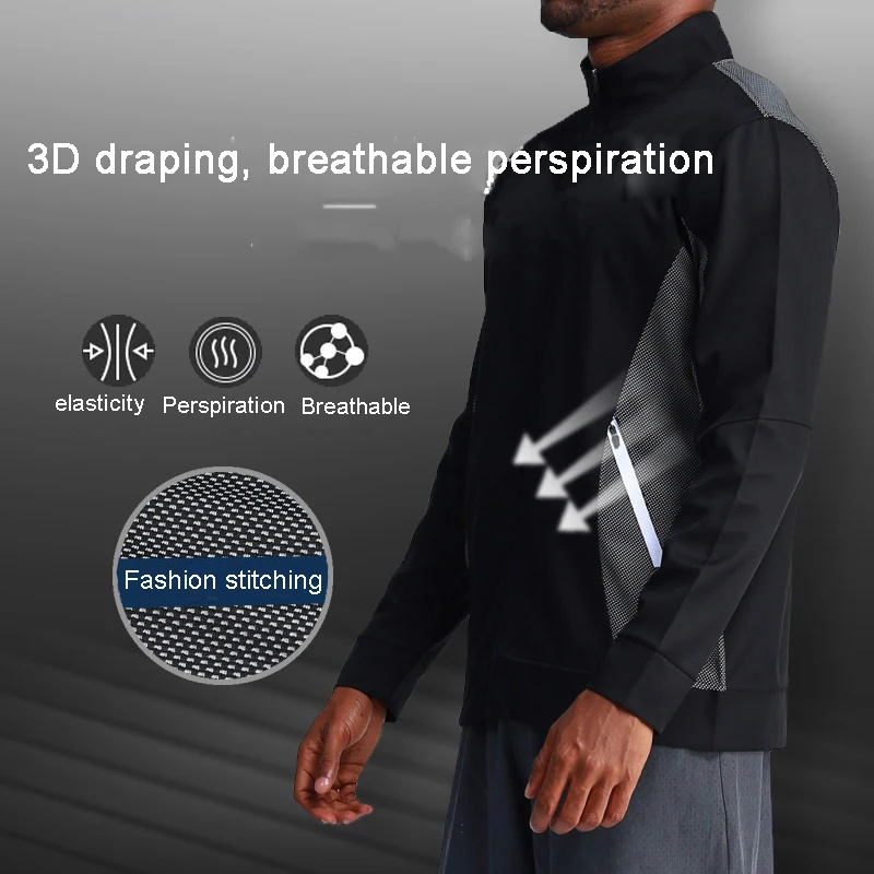 Beste 2019 Winter Mannen Running Gym Sport Jas Mannen Running Rits Workout Training Outdoor Sweatshirt Gym Sport Jogging Jas Kleding