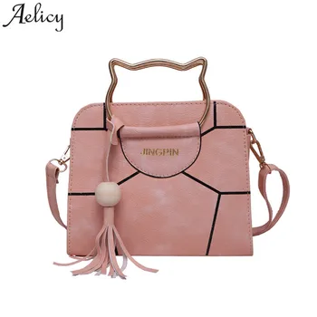 

Aelicy Women Shoulder Bag Cute Cat Handle Girls Handbag Leather Ladies Crossbody Bag bolsa feminina dropship 2020 hot Sale sac
