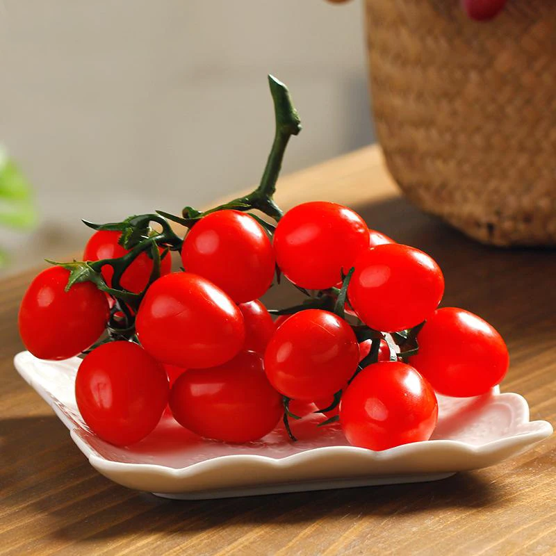 

050 Simulation of Cherry Tomatoes series plastic / plastic fruit / vegetable / tomato small tomato PVC