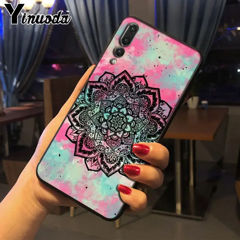 blue gold Mandala flower dream castcher