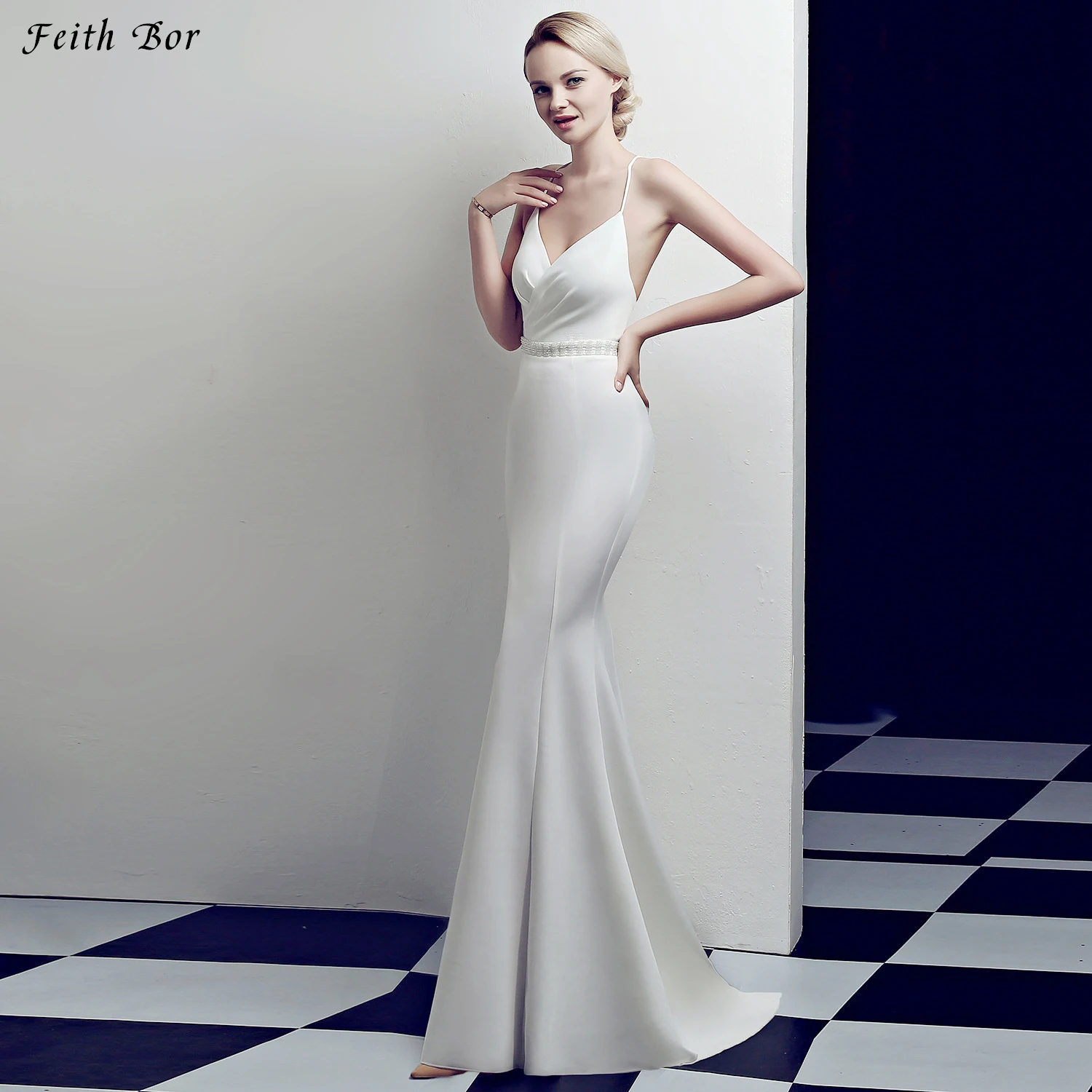

2019 NEW Sexy Sleeveless V Neck Stretch Satin Party Dress Floor Length Backless Mesh Bodycon Mermaid Night Long Dress