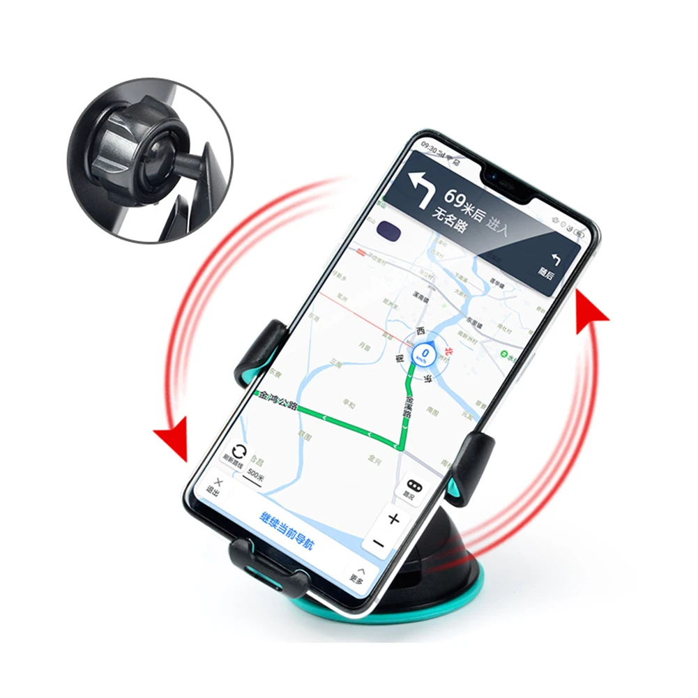 HLEST Автомобильный держатель для телефона в Автомобиле вентиляционное отверстие подставка на присоске навигация мобильный телефон кронштейн для IPhone samsung и т. д