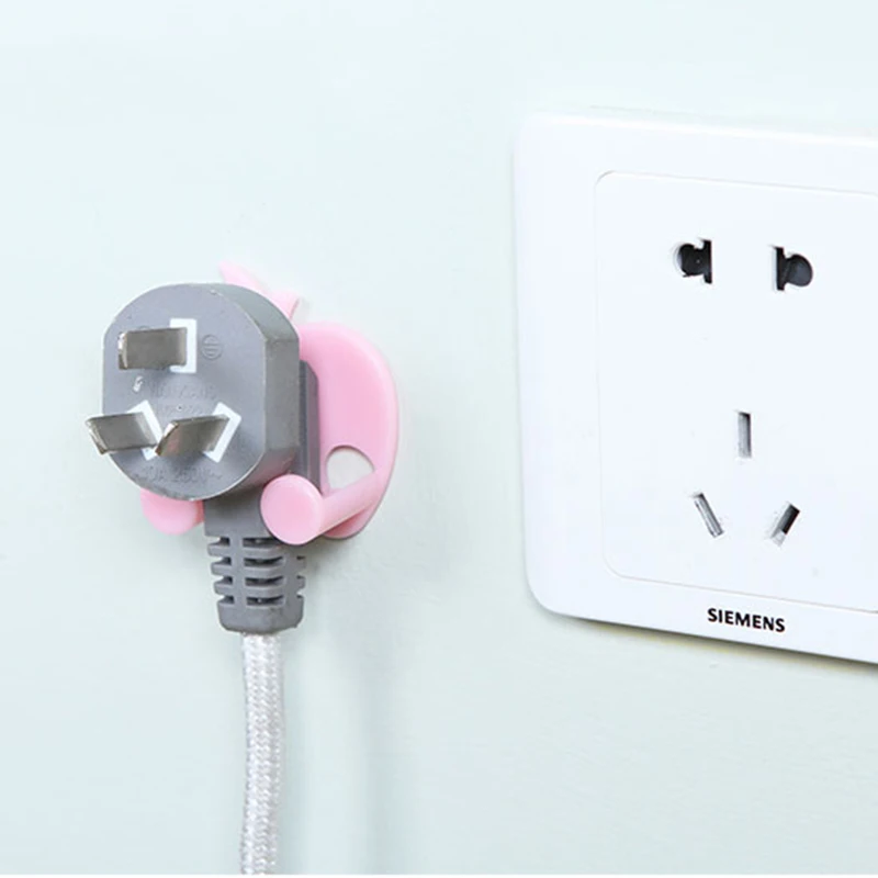 

10pcs Lovely Sticky Apple Shape Plug Linked Holder Hooks housekeeper decorative wall hooks Wall Hook organizer Bag Hanger home