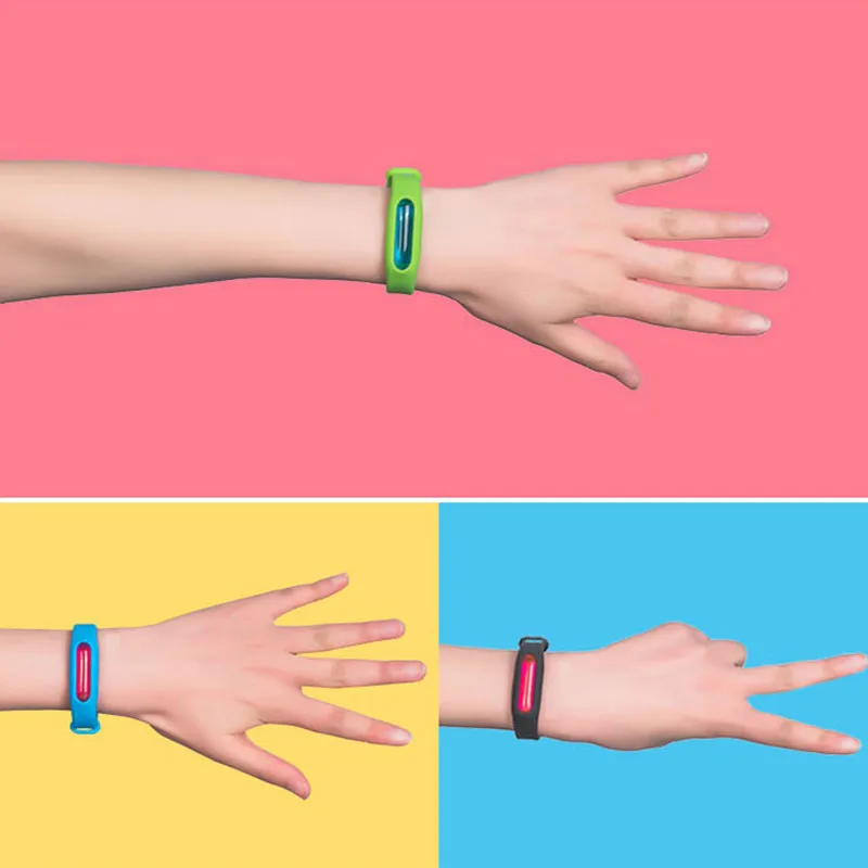

1pcs Silicone Wristband Summer Mosquito Repellent Bracelet Anti-mosquito Band Effective children