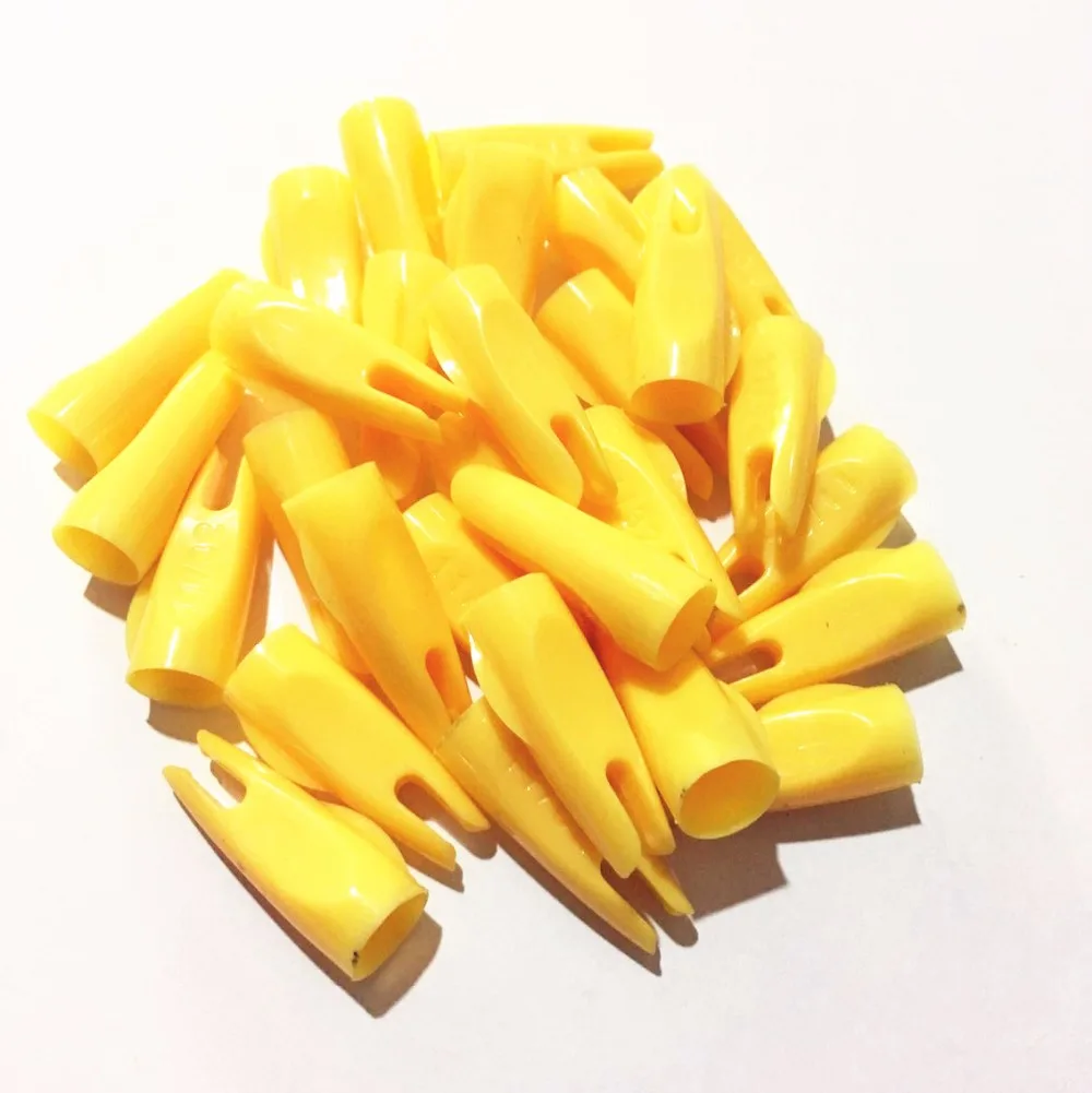 Archery Arrow Nocks 50PCS/lot 11/32 For OD 8mm Wooden shaft Wooden Arrows Taper Groove style DIY