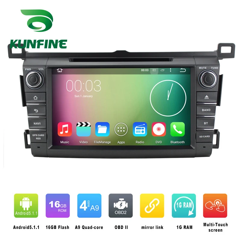 Car DVD GPS Navigation player for Toyota RAV4 2013-2016 B