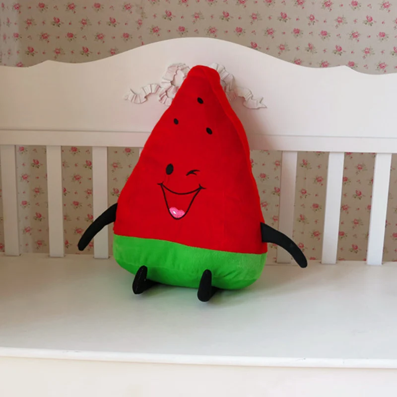 

1pc Creative 3D Simulation Watermelon/Carrot/Corn Plush Vegetable Cushion Pillow Chair Seat Sofa Cushion Birthday Christmas Gift
