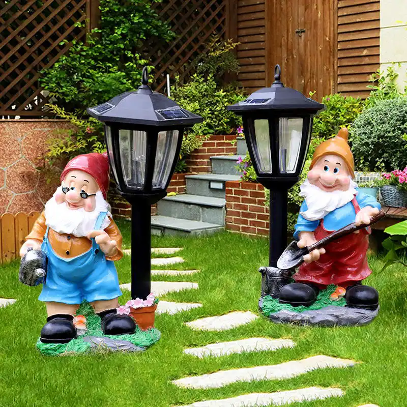 Exterior resina decorativa para jardín dibujos animados Dwarfs