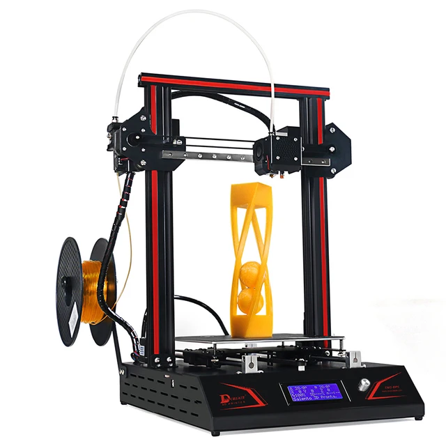 Special Offers DMSCREATE DP5 3D Printer i3 Kit Full Metal Frame big Printing size,pre-assembly ,Linear Guide Rail,24V power supply AE