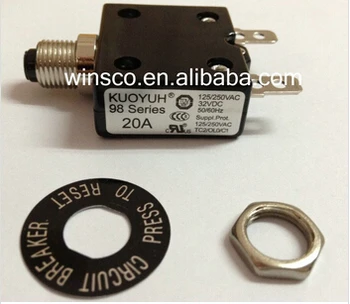 

10PCS/LOT 98-33A 100% KUOYUH CIRCUIT BREAKER 98 SERIES 33A