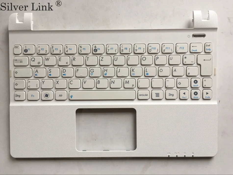 

GR Germany For ASUS Asus EeePC SeaShell X101 Internal Keyset with Empty Palmrest Cover white keyboard GR Layout