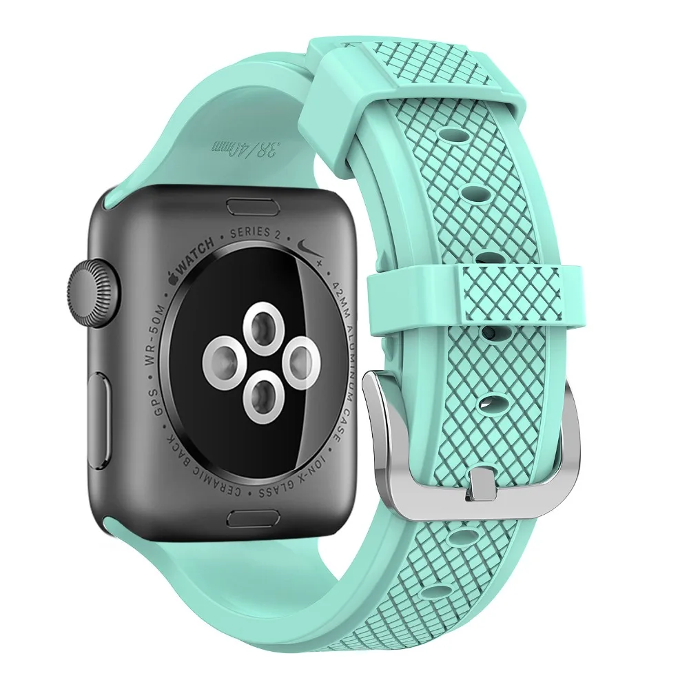 Силиконовый ремешок для часов apple watch 5 4 band 44 мм 40 мм iwatch 42 мм 38 мм браслет correa apple watch 5 4 3 2 1 Аксессуары