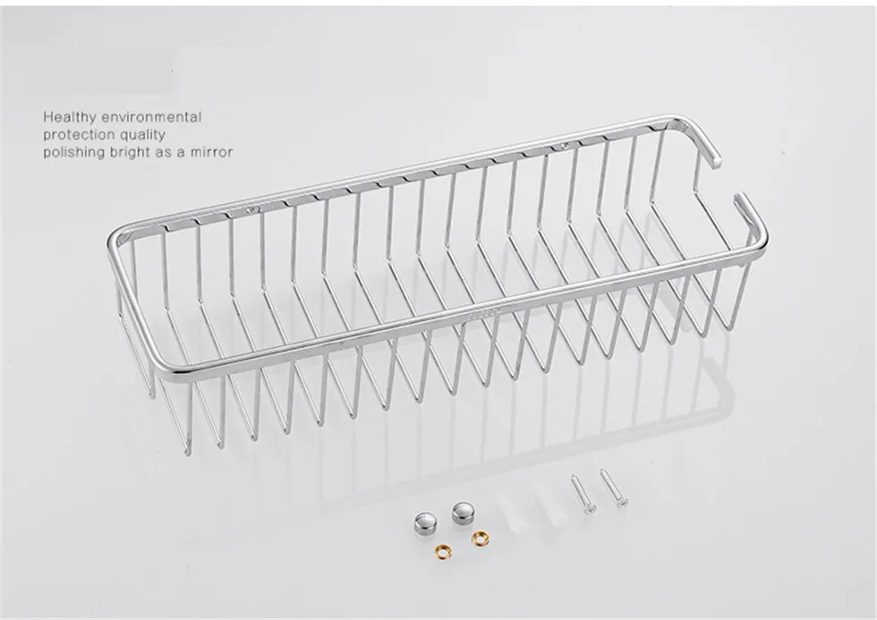 Настенная Корзина для ванной из нержавеющей стали 304, полка для хранения шампуня, мыла, etagere tipi repisa