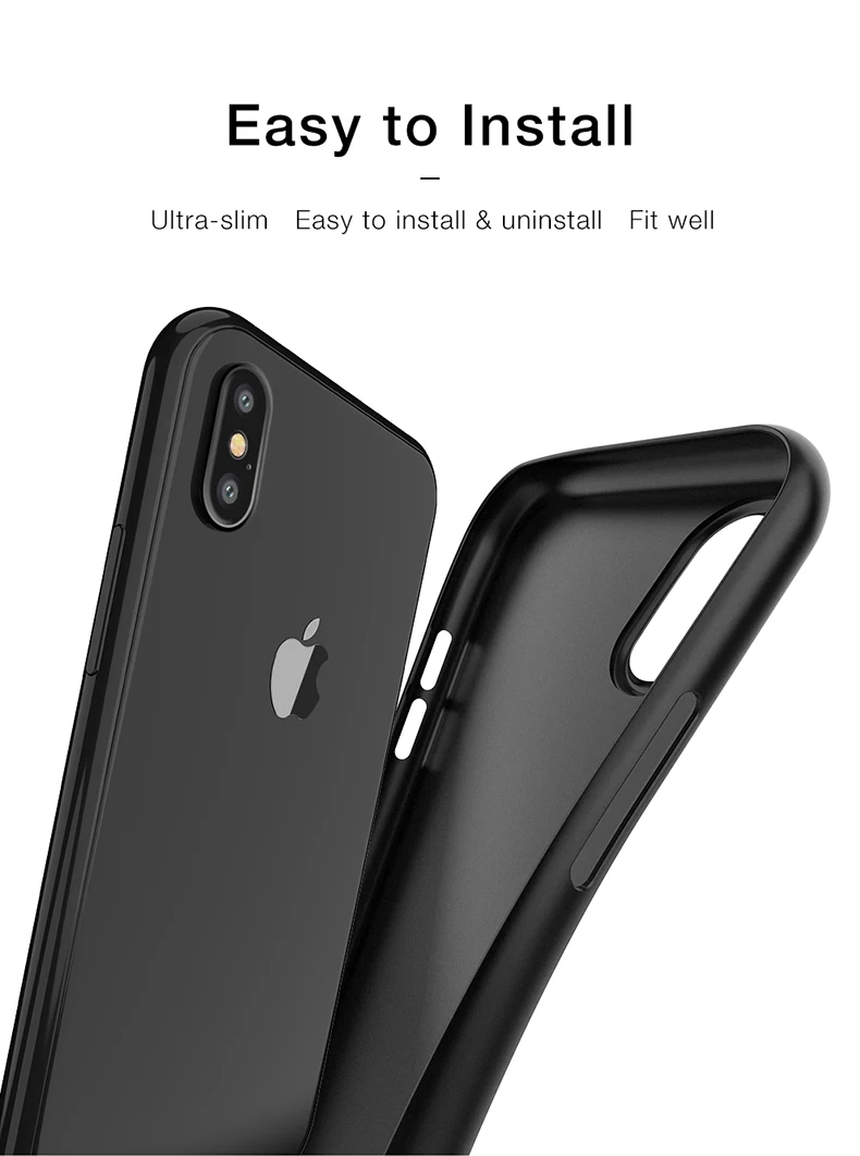 Cafele чехол для телефона для iPhone X ультра тонкий чехол матовый Жесткий PP на iPhone X 10 для телефона Задний защитный чехол s