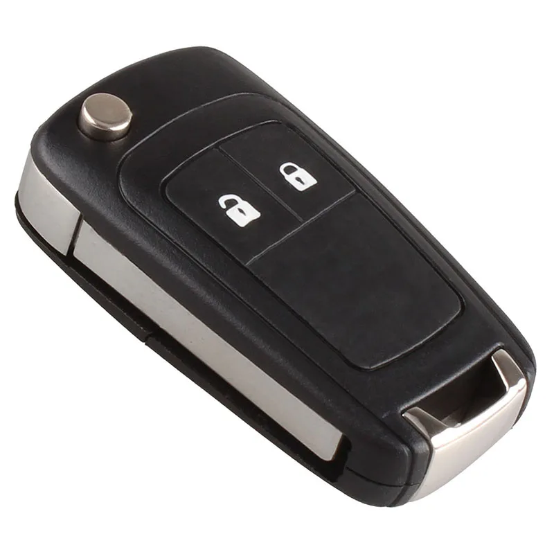 Mayitr 2 Button Folding Flip Remote Key Fob Case Shell for Chevrolet Camaro Cruze Equinox Malibu Sonic Spark Volt
