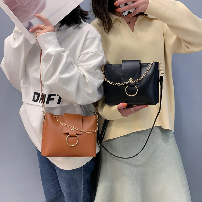 Винтаж одноцветное Для женщин коричневый Crossbody ящик мешок Форма из искусственной