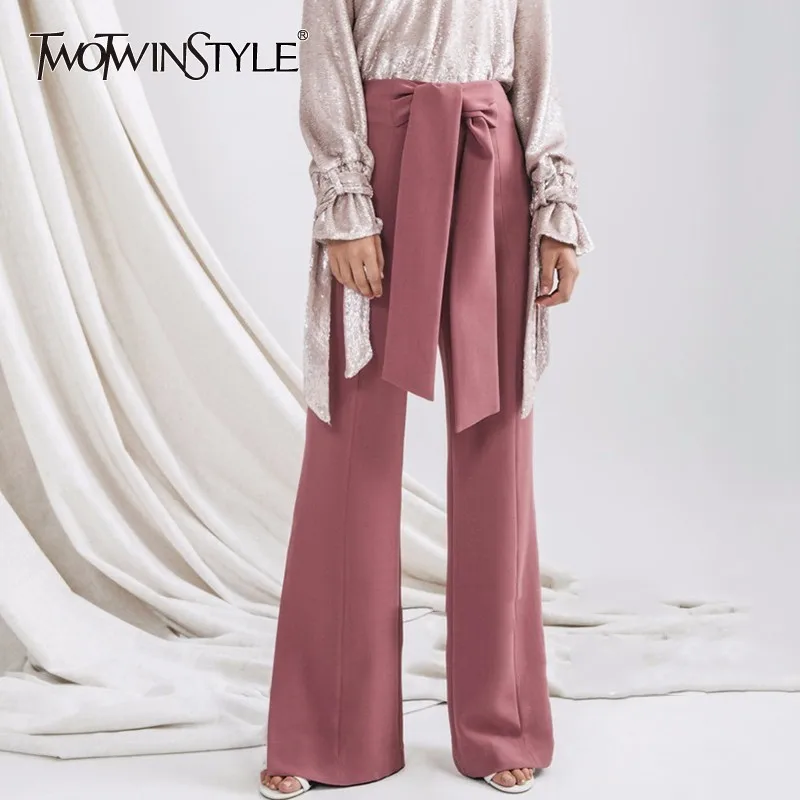 Belt High Rise Waist Wide Leg Pant Belt High Rise Waist Wide Leg Pant