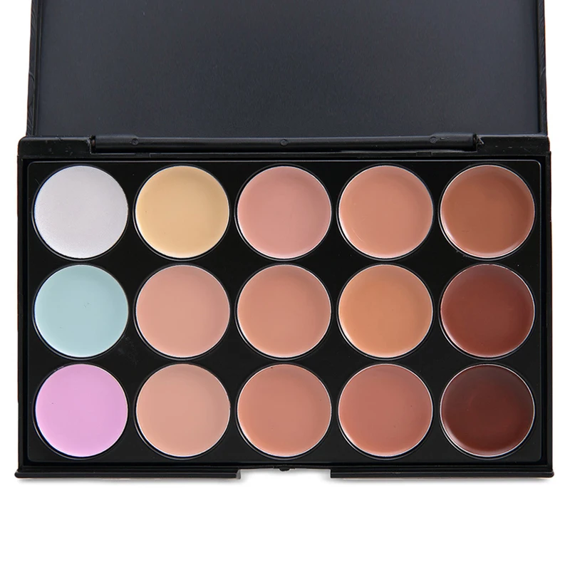 15 Colors Professional Concealer Palettes Makeup Cream Base Foundation Palette Matte Face Contouring Cosmetic Concealer Palette