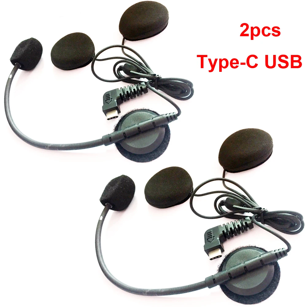 Новинка 2019 2 шт. USB гарнитура Type C микрофон динамик для телефона Bluetooth интерком