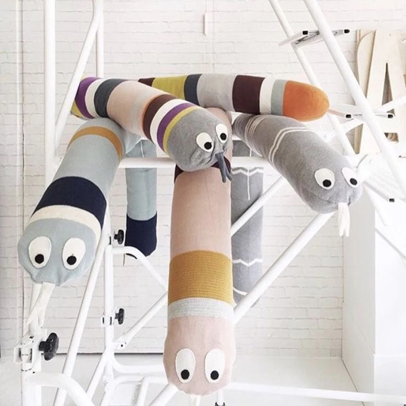 Kids Plush Toys Newborn Baby Snake Pillows Infant Appease Dolls Lovely Snake Toys Brinque Cama Sleeping Pillow Cushion Speelgoed (1)