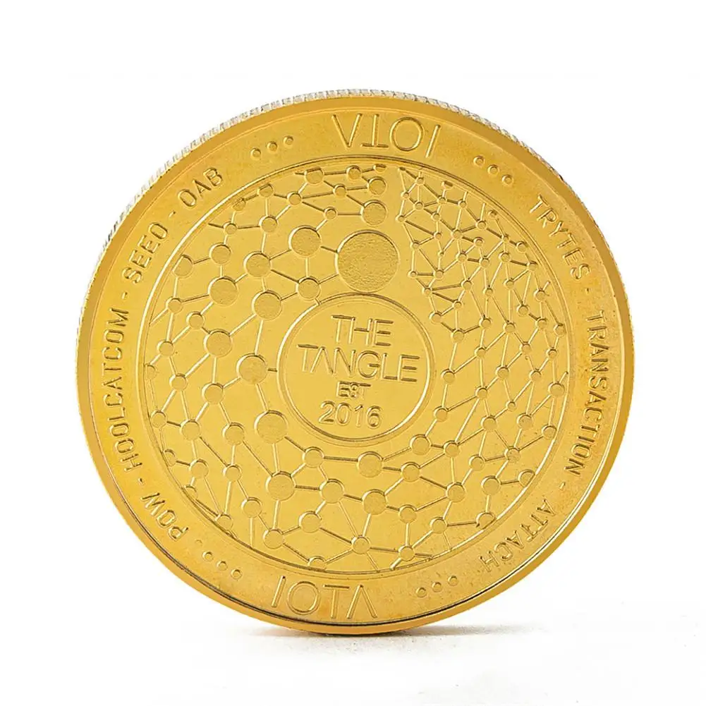 IOTA virtual digital currency Bitcoin embossed three-dimensional commemorative coin