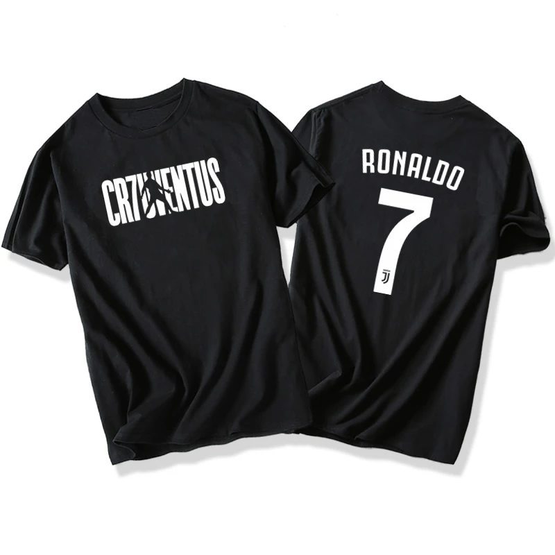 

Men's Football Culture Cotton TShirts Cristiano Ronaldo Fans T-Shirt New Fashion NO.7 Summer TShirt Top Tee Mens Cotton Clothing