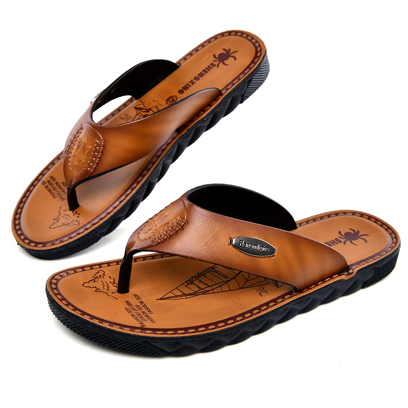 HKIMDL Nieuwe Collectie зомер Mannen тапочки хоге Kwaliteit Strand Sandalen antislip Mannelijke тапочки Повседневное Schoenen