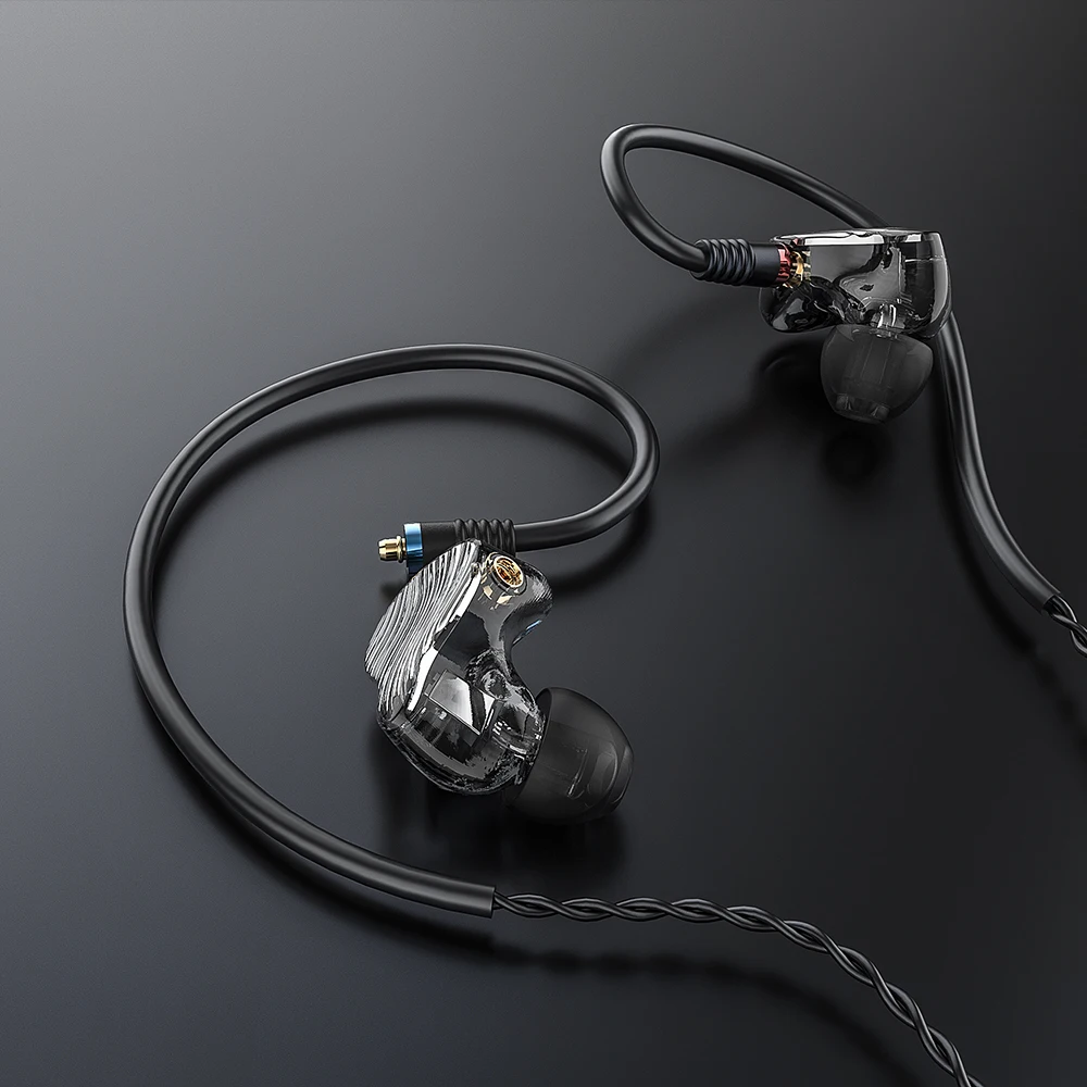 Tanie FiiO FA1 3D drukowane odłączany kabel MMCX projekt pojedynczy sterownik wyważone armatura HIFI w słuchawki słuchawki dla systemu iOS i Android