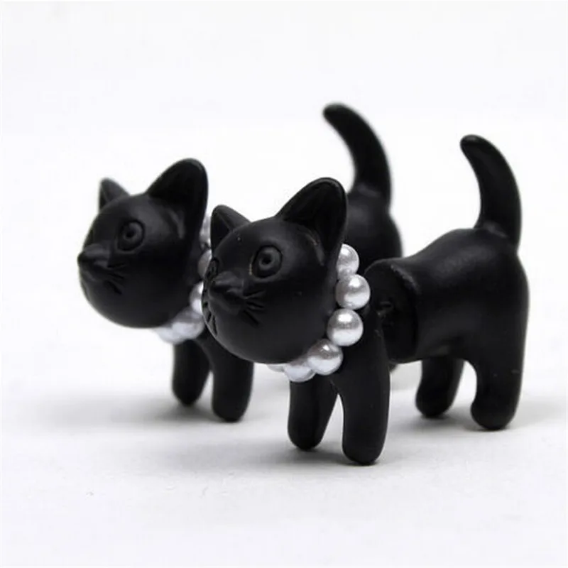 Модные серьги/модные ювелирные изделия/милый 3D искусственный жемчуг котенок