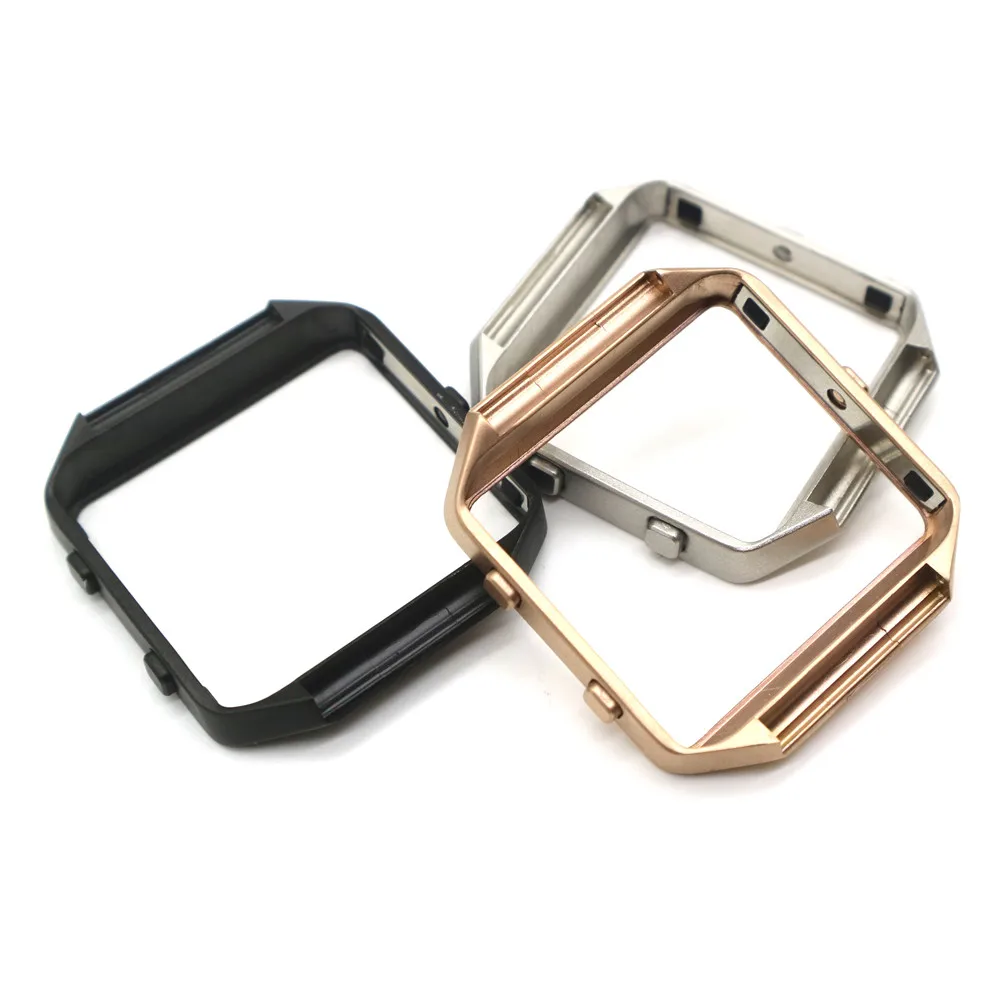 Luxury Stainless Steel Watch Replace Metal Frame Watch Holder For Fitbit Blaze Smart Watch Dropshipping Apr29