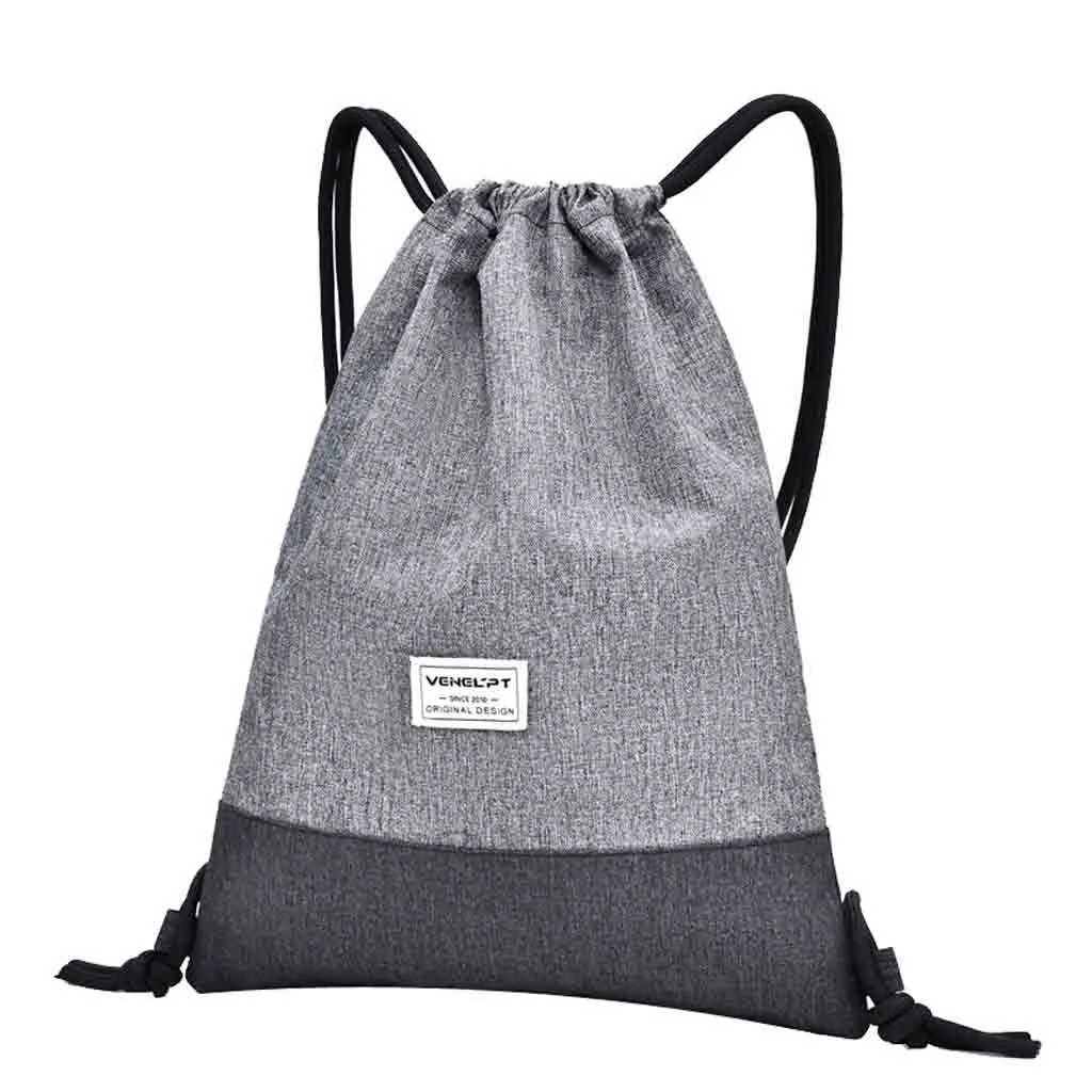 Пляжная сумка, спортивная сумка для фитнеса, сумка с карманами, унисекс, сумка на шнурке, рюкзак, сумка Borsa da donna con coulisse