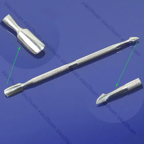 

Nail Polish Cuticle Art Pusher Scraper Dual Tips Manicure Tool Stainless Steel