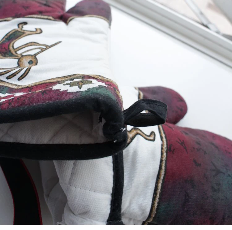 Выпечки толстые изолированные перчатки 2 шт. Европа/парусиновая, в Корейском стиле против горячей рукавицы для микроволновой печи домашний текстиль