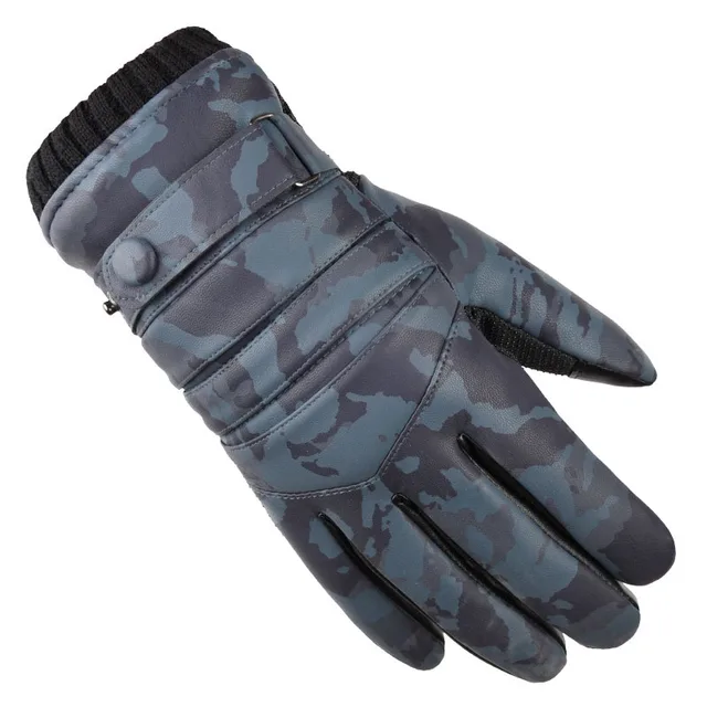 Камуфляжные зимние перчатки непромокаемые ветрозащитные утеплённые 5